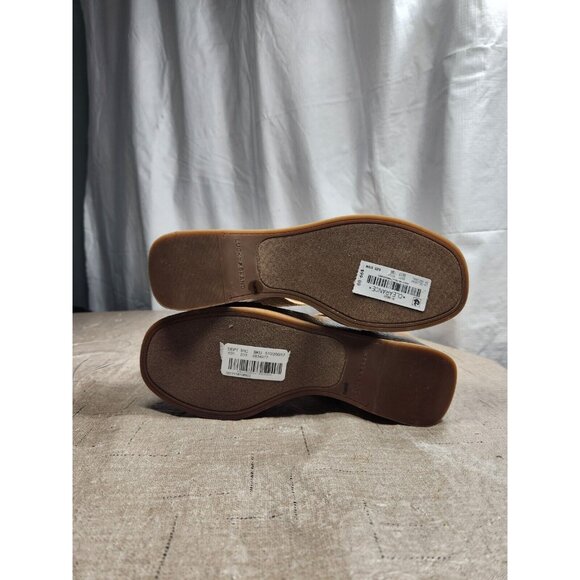 Lucky Brand Women's Size 7.5 M Delukah Ankle Strap Slingback Wedge Sandals (647 - Picture 11 of 11